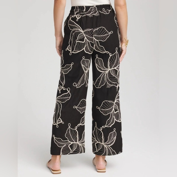 NWT Chicos Wide Leg Cropped Pants Size 1R - Picture 3 of 5